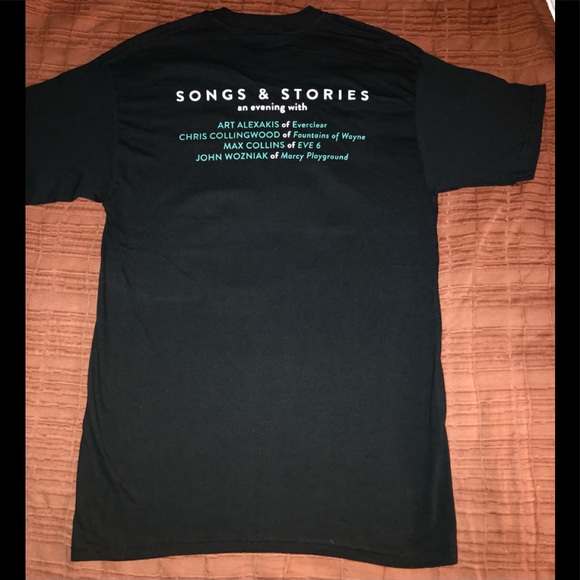 Everclear’s Art Alexakis Tshirt Mens sz M and Friends Songs & Stories 2019 NEW - Picture 3 of 4